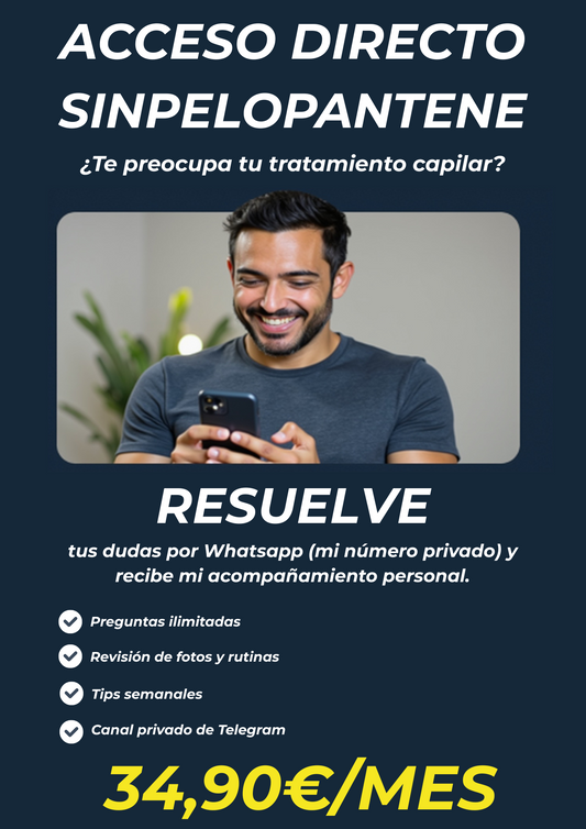 Acceso Directo Sinpelopantene – Acompañamiento capilar por WhatsApp
